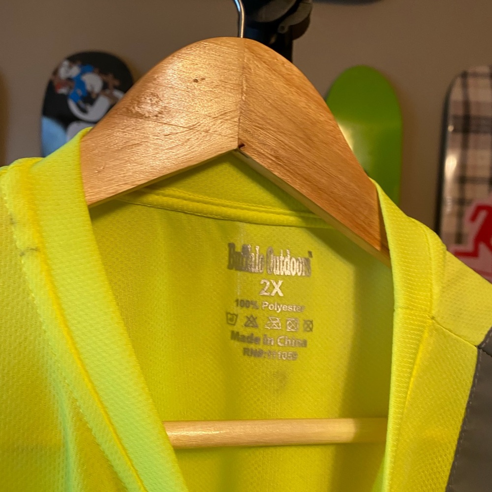 High Visibility Reflective Yellow Work Shirt / Ve… - image 3